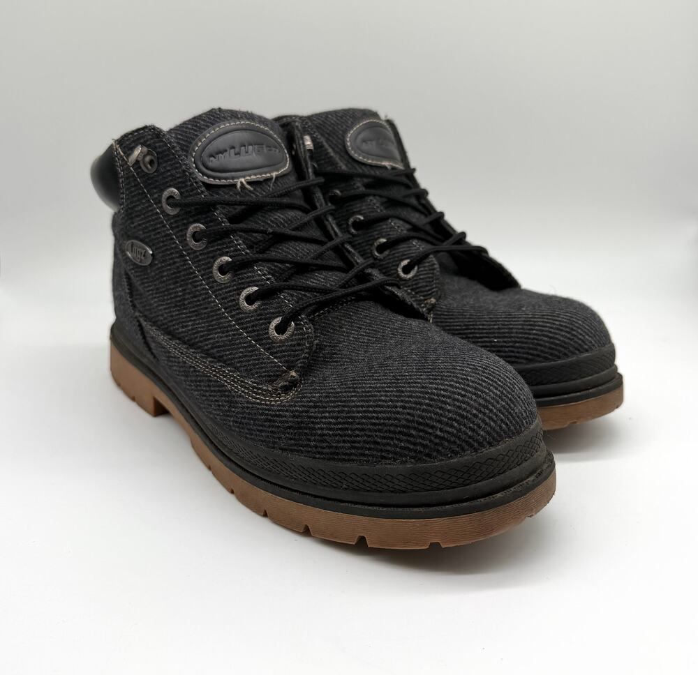 Lugz Drifter Peacoat Mens 10.5 Black Gum Chukka Ankle Boots MDRPT-002